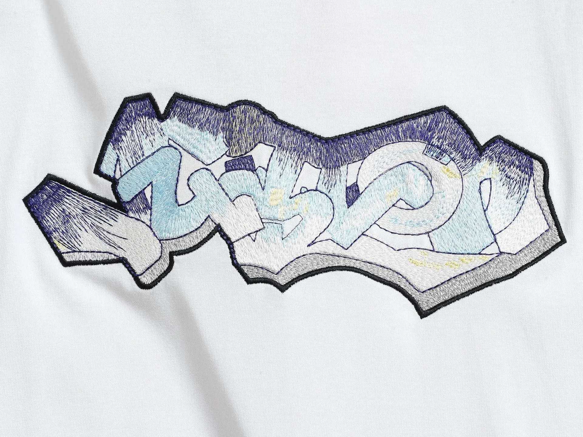 🅿️170 High quality Louis 1V launches new poisonous mushroom T-shirt, early shipment, fully embroidered pattern, full of high-end feel, embroidered pattern T-shirt short sleeves, ZP feel, embroidery is clear and full, delicate, perfectly restored, same style for men and women, size XS.S.M.L